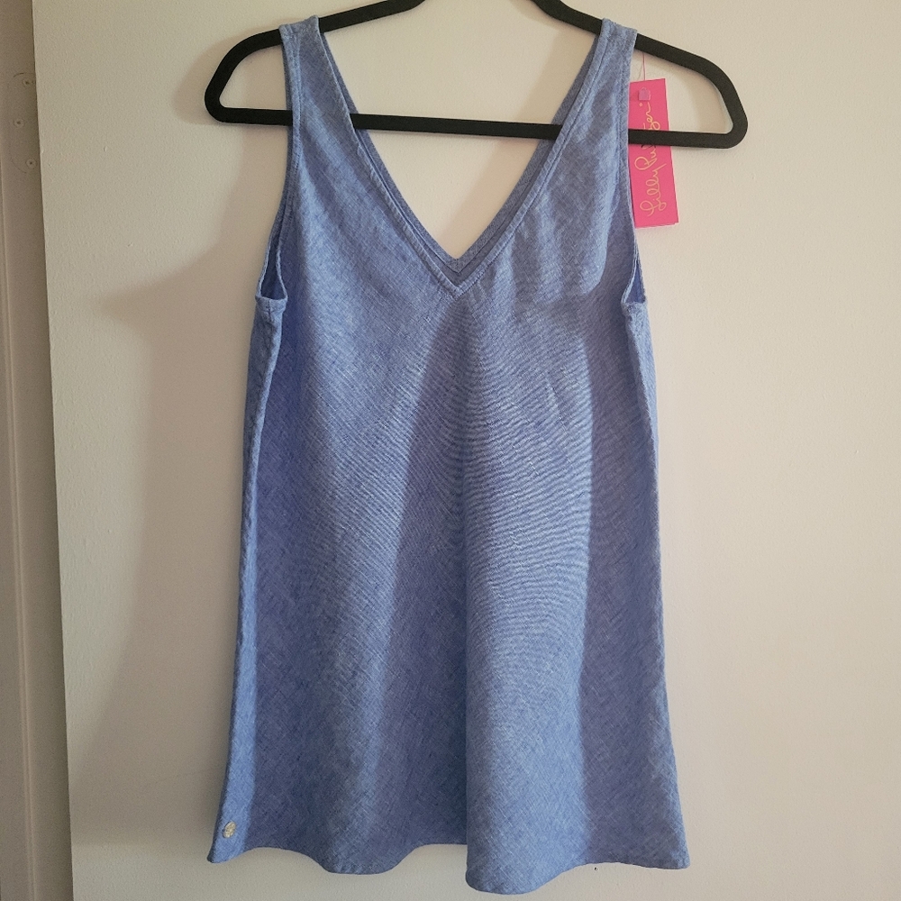 Brand New With Tags Lilly Pulitzer Florin Linen Top Small